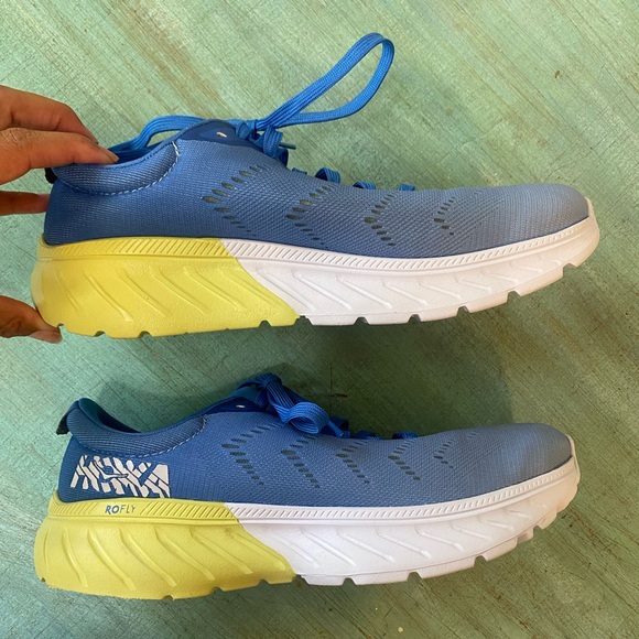 Hoka One One Mach 2 Profly Blue Mesh Running Shoes Sz 8.5 - Picture 2 of 10
